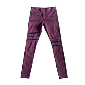 Sexy mesh panel leggings Electric Yoga Stephanie Bohbot medium black/maroon